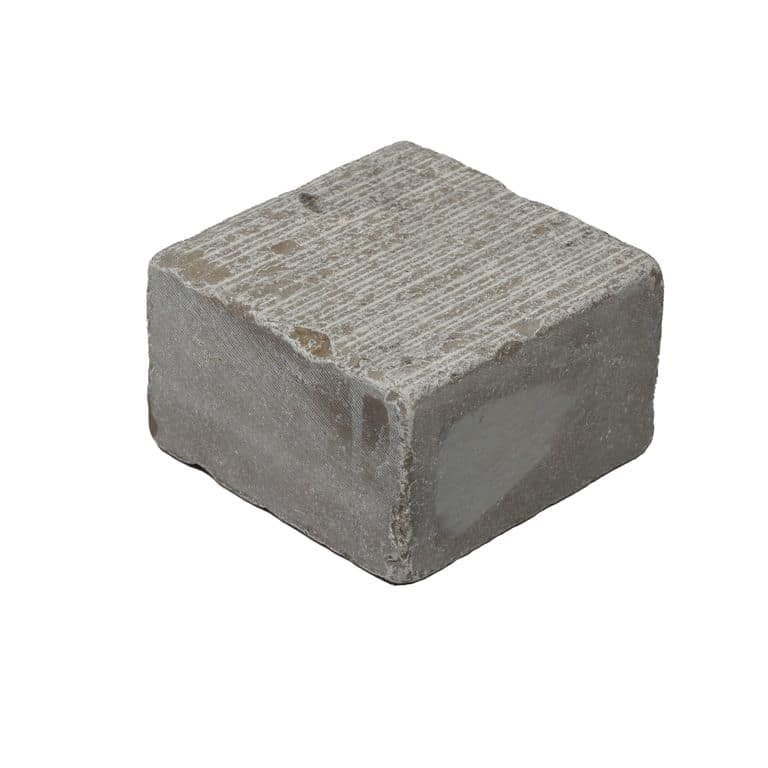 Color/Finish variation image for Amaza Estrema Limestone Cobblestone - Square - Fine Scratched &amp; Tumbled. The surface finish shown is . The dominant color shown is gray.