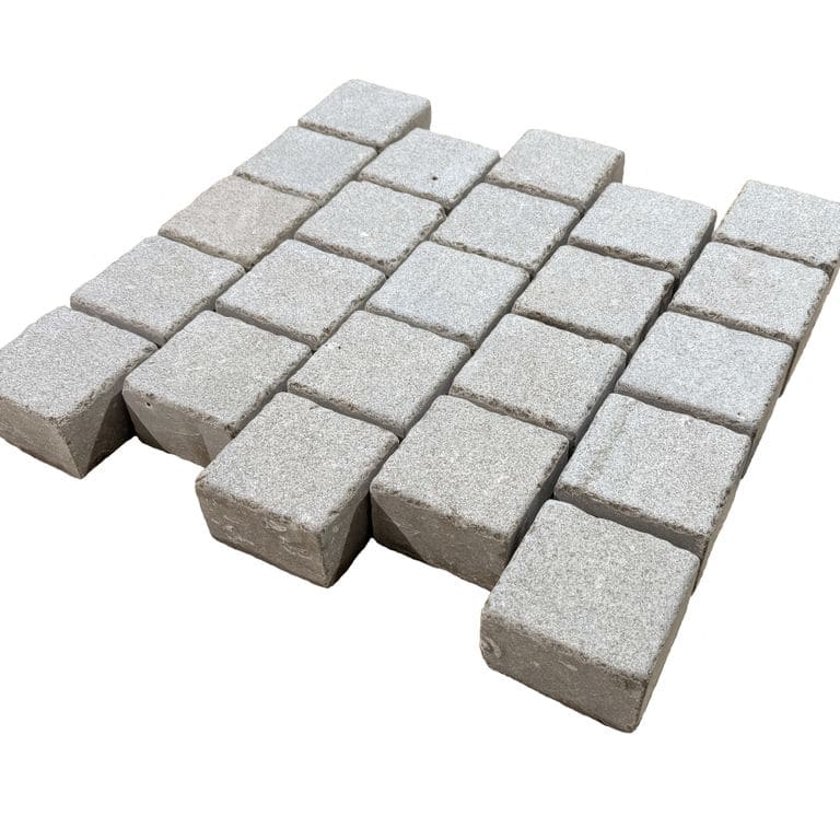  Blue Harbor Limestone Cobblestone - Square - Shotblasted &amp; Tumbled