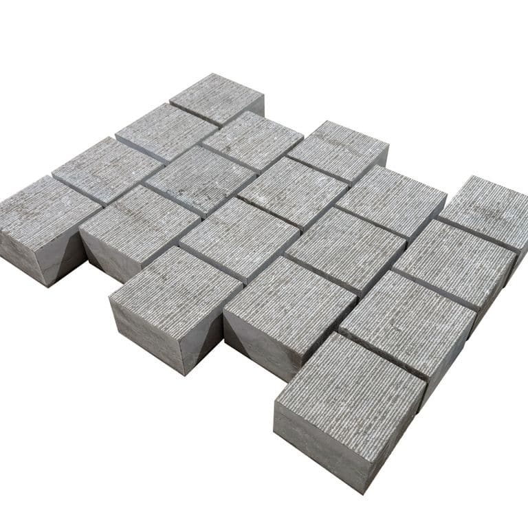  Blue Harbor Limestone Cobblestone - Square - Fine Scratched