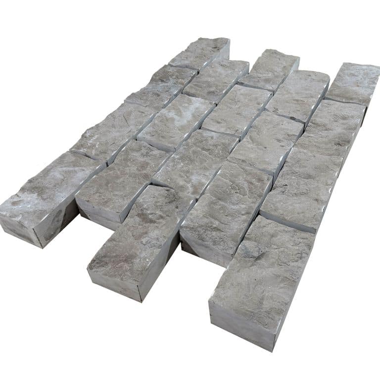  Blue Harbor Limestone Cobblestone - Rectangle - Splitface