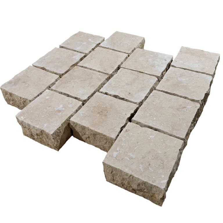  Mountain Hard Beige Limestone - Flamed Cobblestone