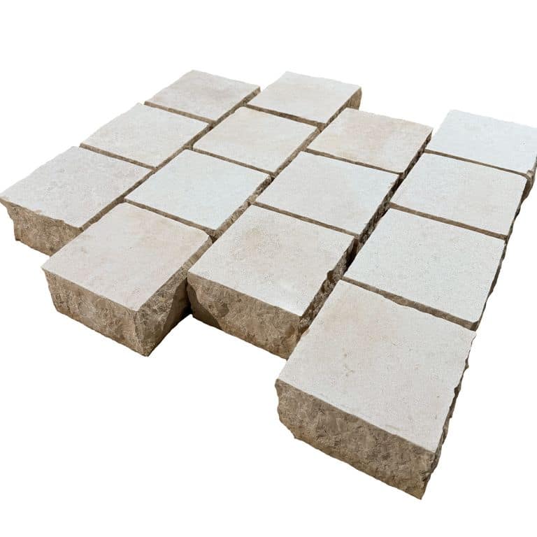  Mountain Hard Beige Limestone - Sandblasted Cobblestone