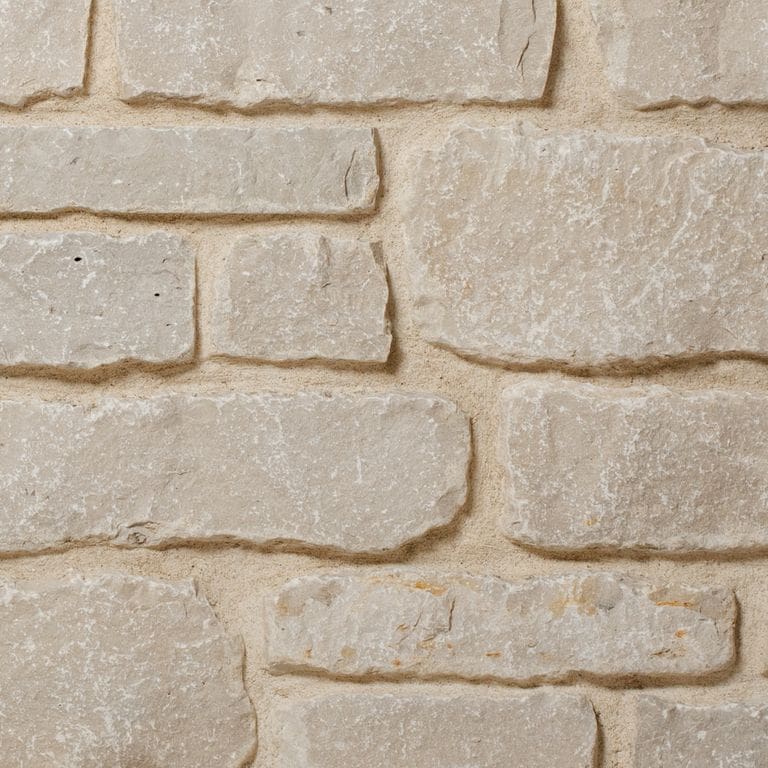 Color/Finish variation image for Lannon Pewter Limestone - Veneer. The surface finish shown is . Dominant colors shown are beige and tan. The color mix creates a warm feeling.