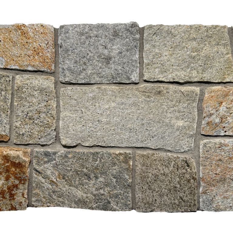 Application image for Newport Mist Granite Veneer - Square and Rectangle. The surface finish shown is . Dominant colors shown are brown, gray and tan. The color mix creates a warm feeling.