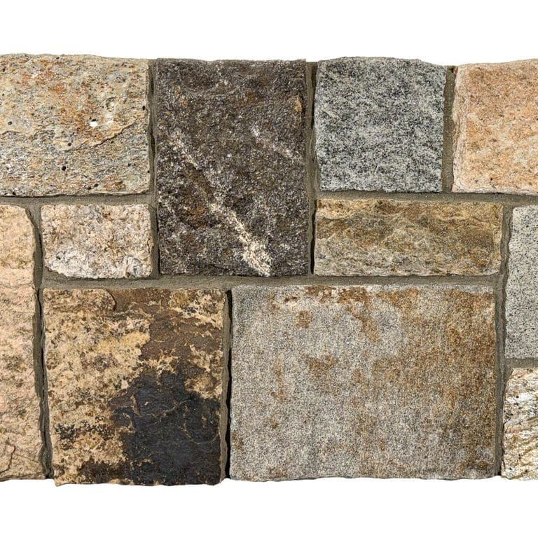 Application image for Boston Blend Granite Veneer - Square and Rectangles . The surface finish shown is . Dominant colors shown are brown and tan. The color mix creates a warm feeling.