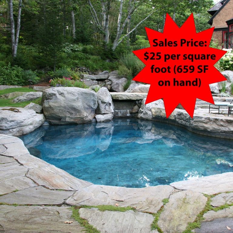 Application image for Mystic Mountain Granite - Natural Surface Irregular Pavers.