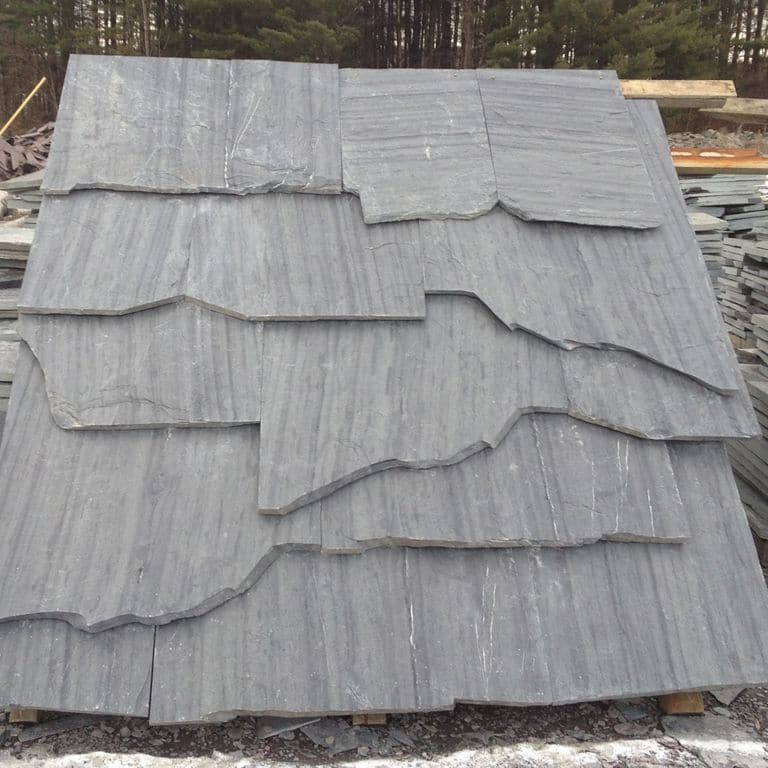 Application image for Slate - Vermont Slate - Striated Gray - Roof Shingles. The dominant color shown is gray.