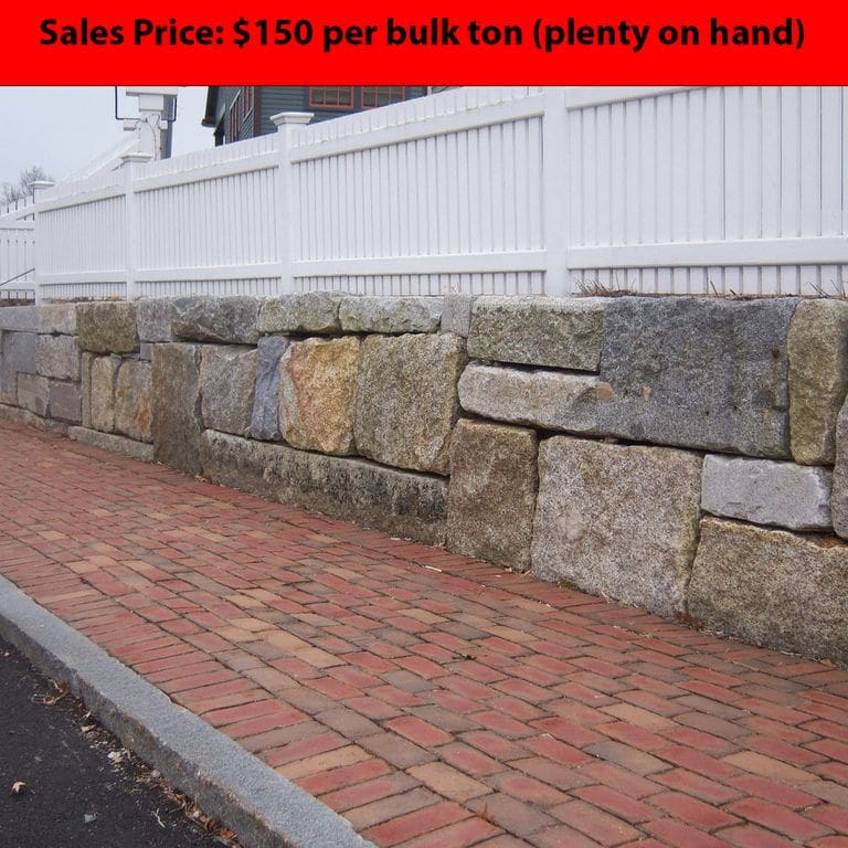 Application image for Reclaimed Granite Block - Wallstone Mix.