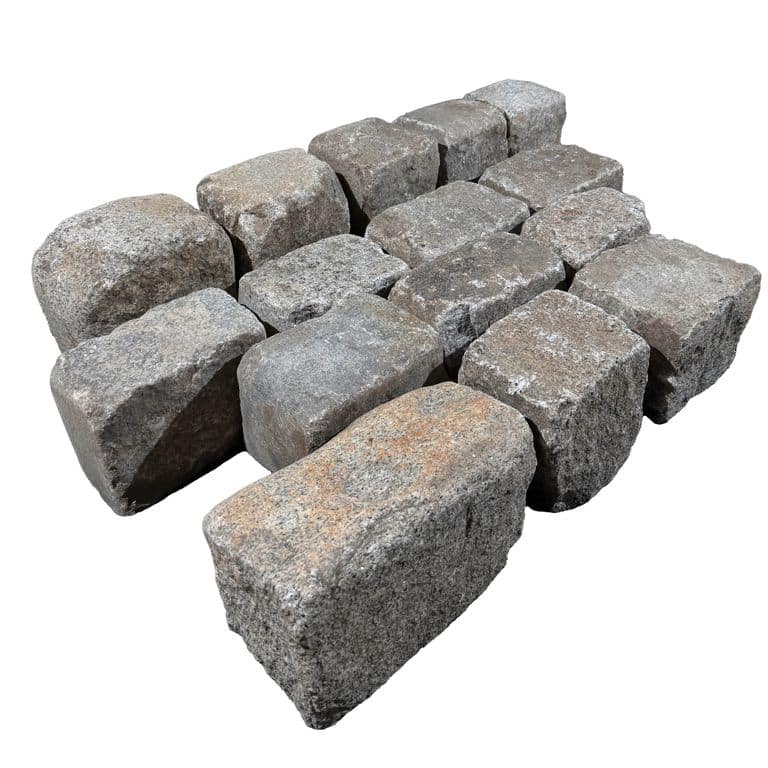 Application image for Reclaimed New England Cobblestones - Medium Worn Top. The surface finish shown is . The dominant color shown is gray.