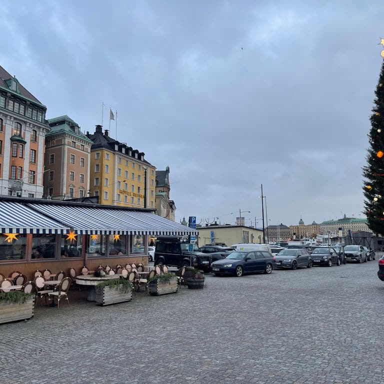 Application image for Reclaimed Swedish Granite Cobblestones - Worn Surface. The image shows this product being used in a public area application. The surface finish shown is . The dominant color shown is gray.