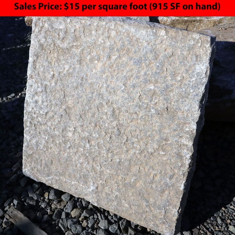 Application image for Reclaimed Footworn Granite - Square Pavers.