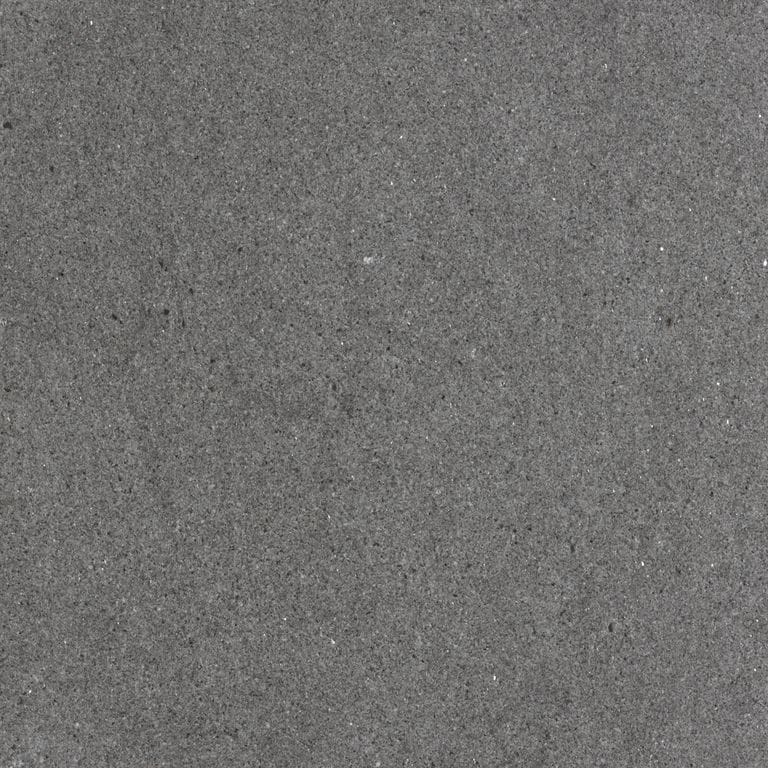 Color/Finish variation image for Italian Bluestone Pavers. The surface finish shown is brushed. The dominant color shown is gray; with brown, green and purple secondaries. The color mix creates a cool feeling. Fine speckled color pattern.