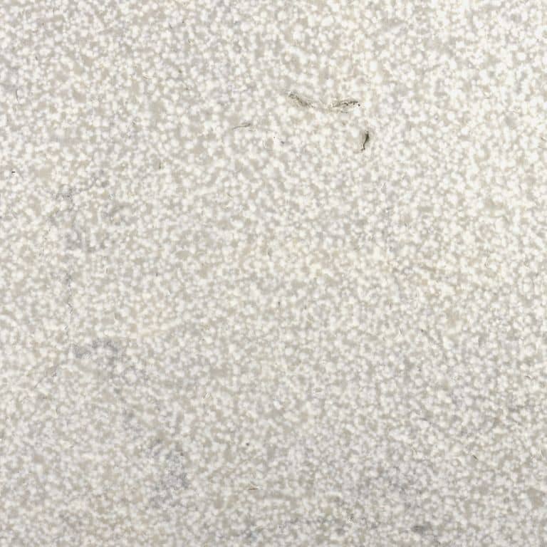 Color/Finish variation image for Sky Prima Limestone - Veneer. The surface finishes shown are brushed and bush hammered. Dominant colors shown are beige, gray, white and cream. Coarse speckled and cloudy color patterns.