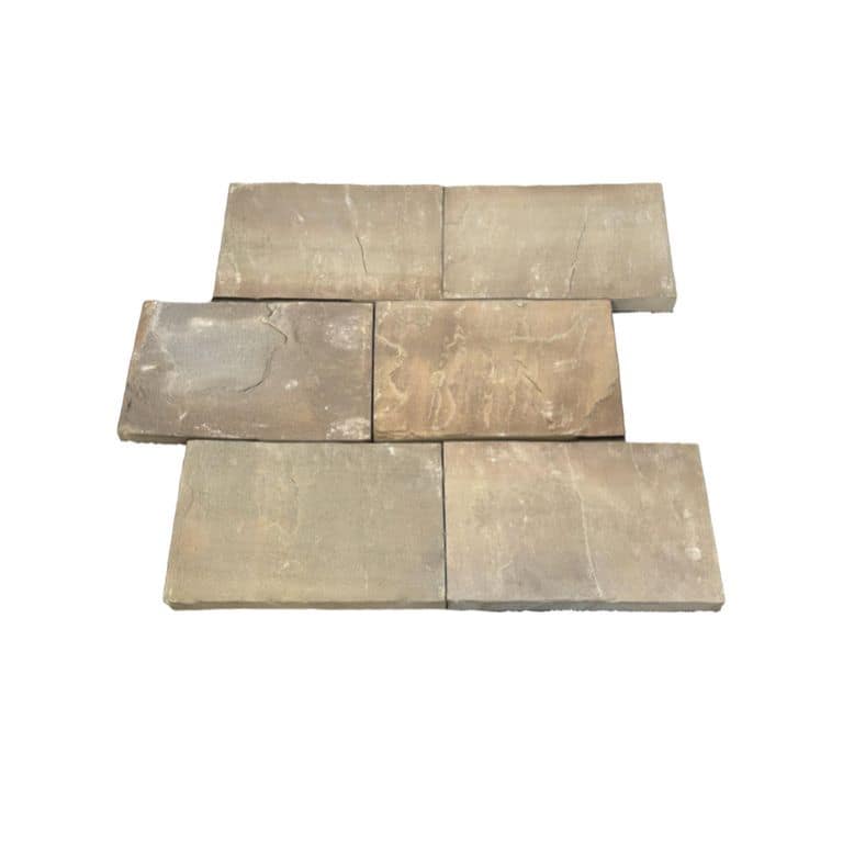 Bluestone Natural Cleft Full Color Mix - Dimensional Cut Pavers