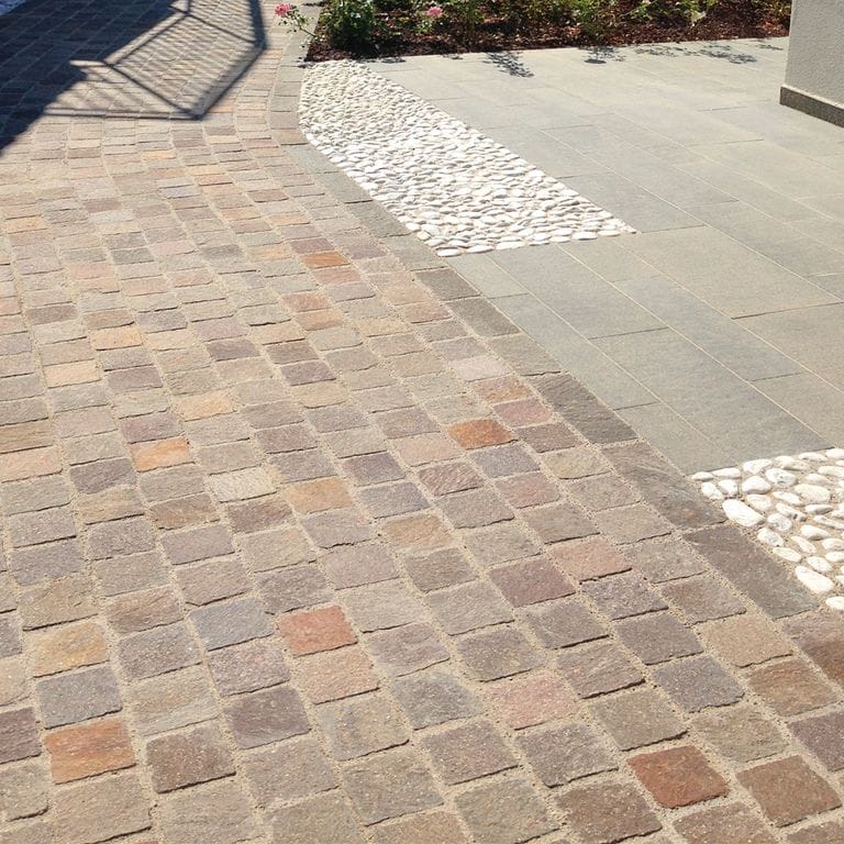 Mixed Color Porphyry - Natural Surface Cobblestones