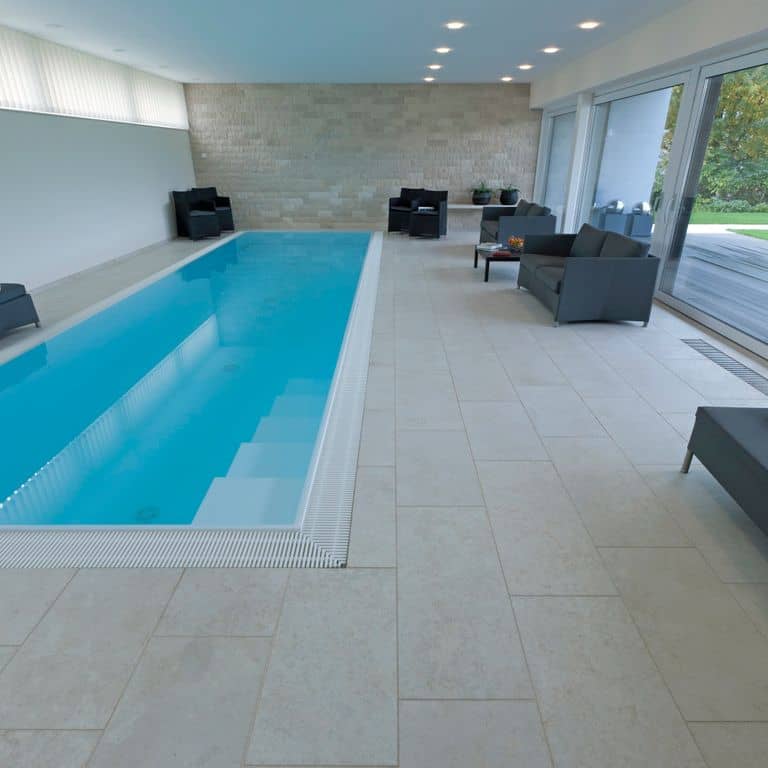 Mountain Hard Beige Limestone - Pool Deck