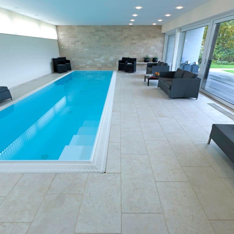The image shows this product being used in an interior floor application.