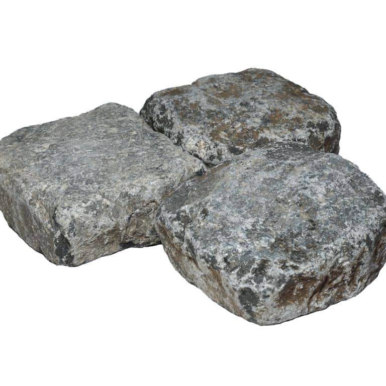 Application image for Reclaimed Belgian Bluestone Cobblestones - Worn Surface. The surface finish shown is . The dominant color shown is gray. The color mix creates a cool feeling.