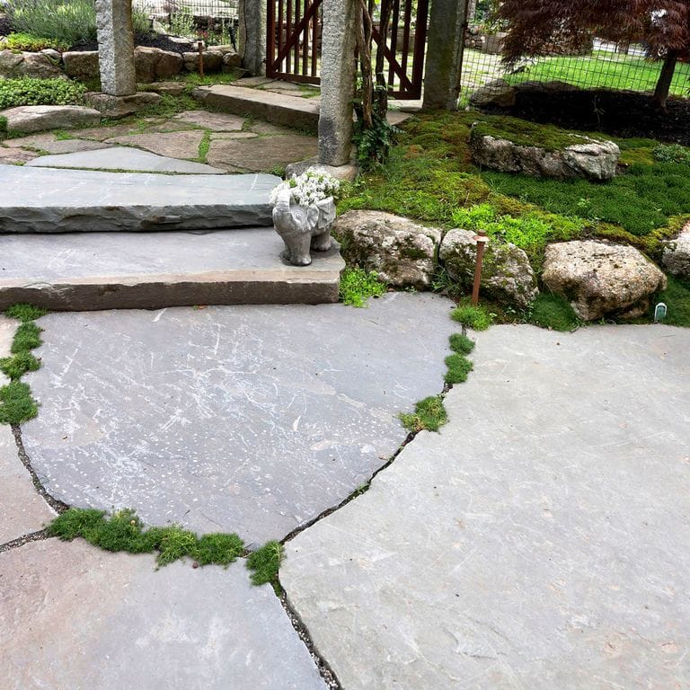 Full Color Bluestone - Natural Cleft Irregular Oversized Pavers