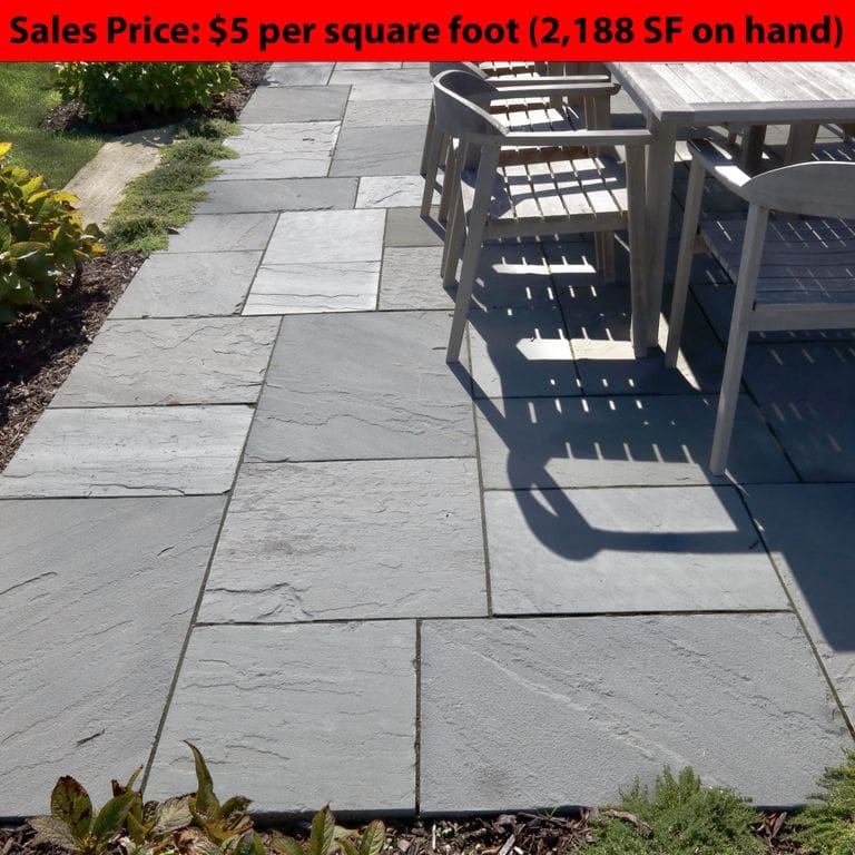 Application image for Blue/Gray Bluestone - Natural Cleft Pavers.