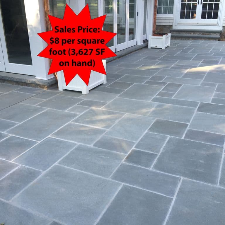 Application image for Blue/Gray Bluestone - Flamed Pavers.