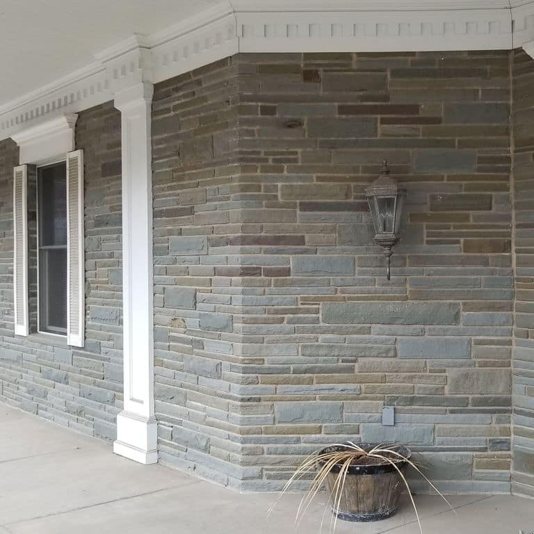 Full Color Bluestone - Natural Cleft Cut to Size Veneer