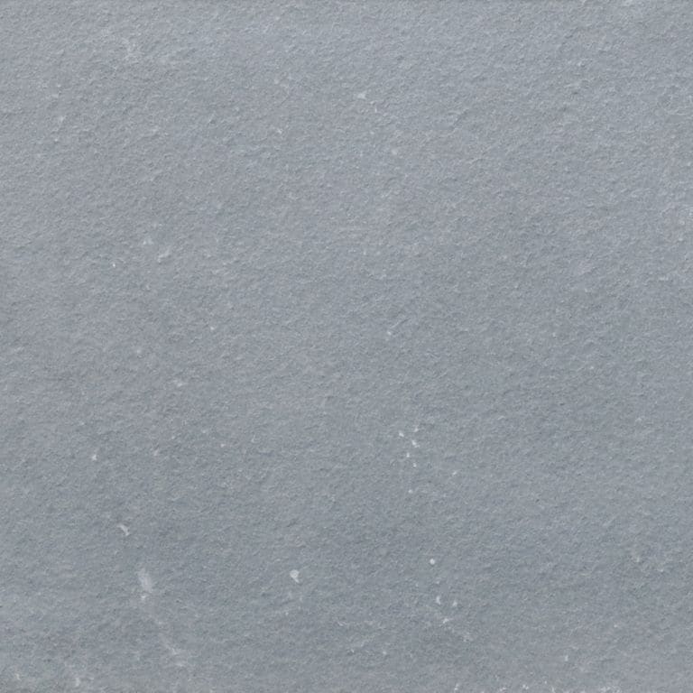 Swatch image cropped for Bluestone Flamed Surface Blue/Gray - Monolithic Steps. The surface finish shown is flamed. Dominant colors shown are blue and gray. The color mix creates a cool feeling. Solid color pattern.