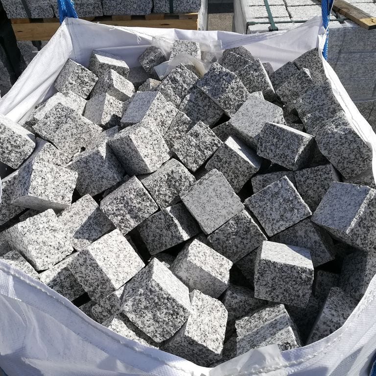 Application image for Granite - Gray Ariz - Cobblestones. The dominant color shown is gray. The color mix creates a cool feeling.