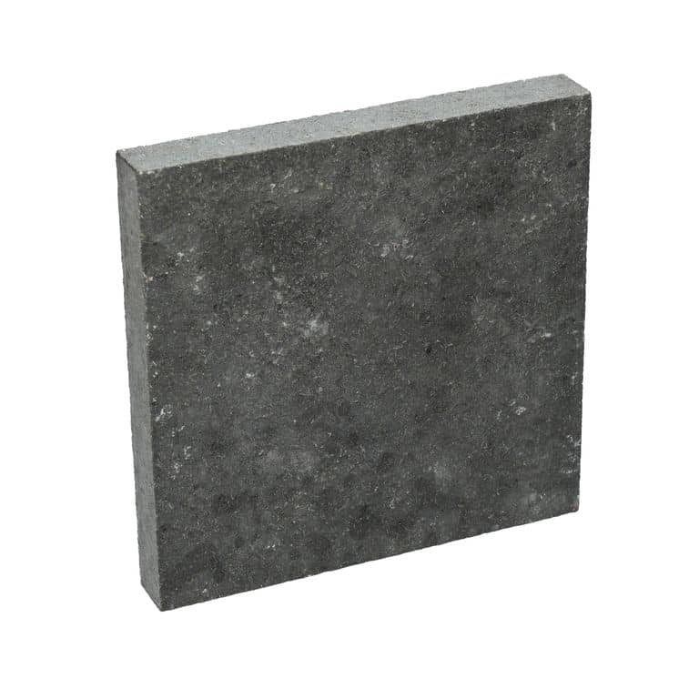 Color/Finish variation image for Nordic Black Basalt - Pavers. The surface finish shown is acid washed. Dominant colors shown are black and gray. The color mix creates a cool feeling.