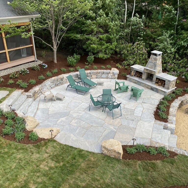The image shows this product being used for path pavers and patio pavers.