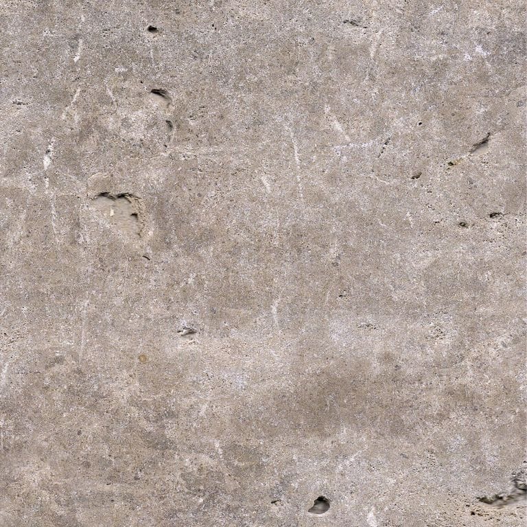 Color/Finish variation image for Bavarian Dolomite - Gray - Benches &amp; Seating. The surface finishes shown are honed and tumbled. Dominant colors shown are gray and tan; with beige, brown, orange/rust, pink, purple and white secondaries. The color mix creates a warm feeling. Random, blotched and cloudy color patterns.