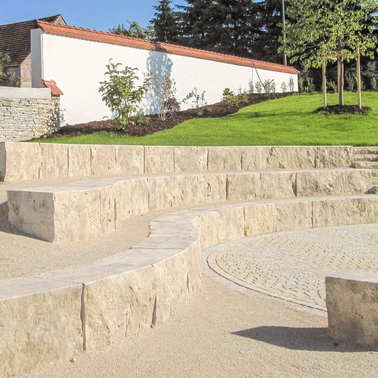 Bavarian Dolomite Gray Limestone - Benches &amp; Seating