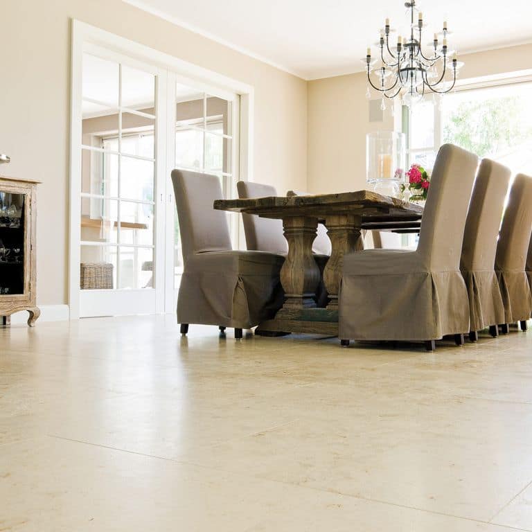 The image shows this product being used in an interior floor application.