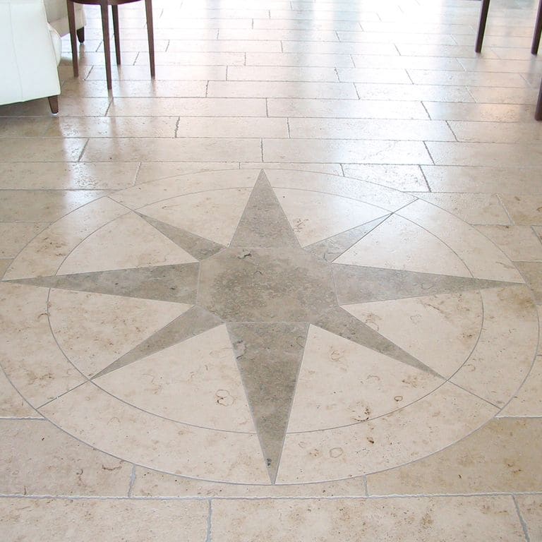 The image shows this product being used in an interior floor application.