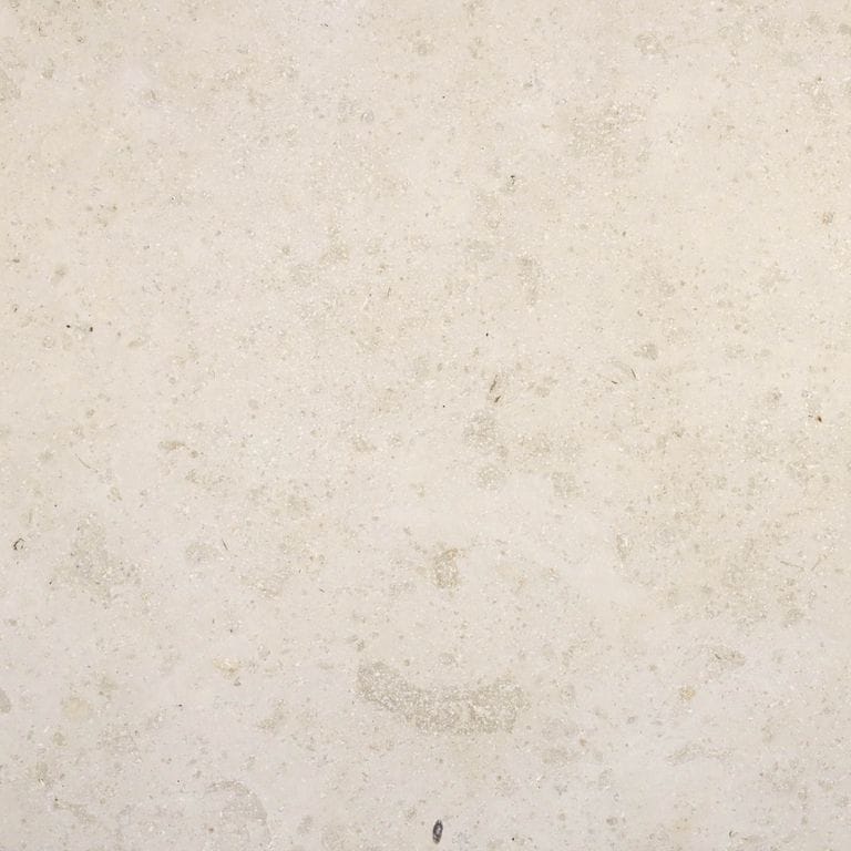 Color/Finish variation image for Bavarian Limestone Gala - Beige - Pool Coping. The surface finishes shown are brushed and sand blasted. Dominant colors shown are beige and cream; with gray, pink, white and tan secondaries. The color mix creates a warm feeling. Cloudy color pattern.