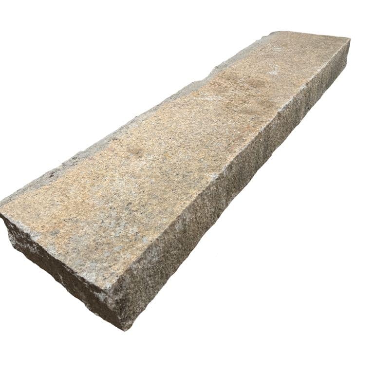 Application image for Reclaimed Footworn Granite - Monolithic Steps. The surface finish shown is . Dominant colors shown are beige and tan. The color mix creates a warm feeling.