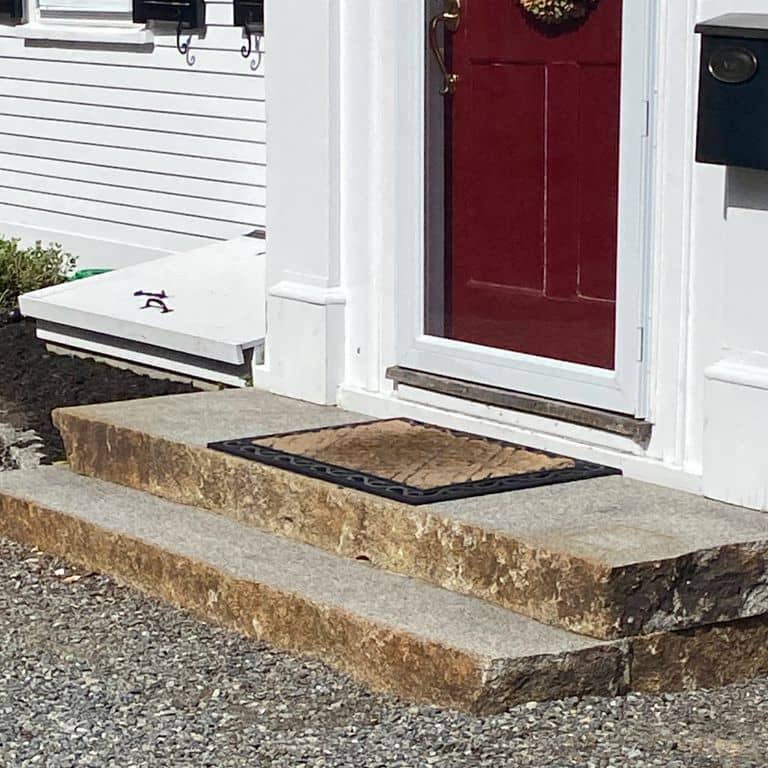 Reclaimed Granite Landings - Flamed Top Live Edge