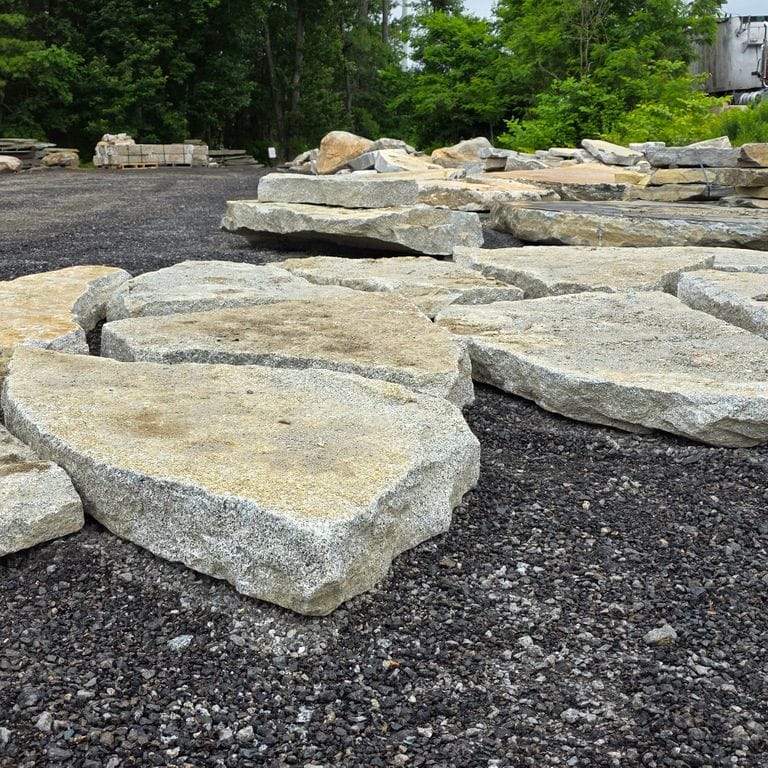 Application image for Dodlin Hill Granite - Natural Surface Irregular Pavers. The surface finish shown is natural. The dominant color shown is gray.