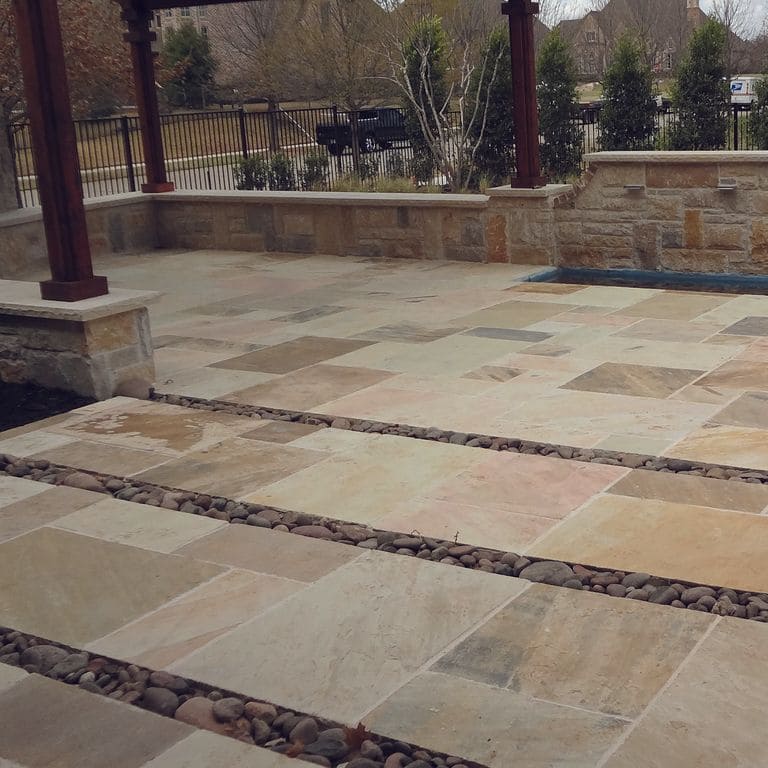 Golden Fossil Sandstone - Pavers