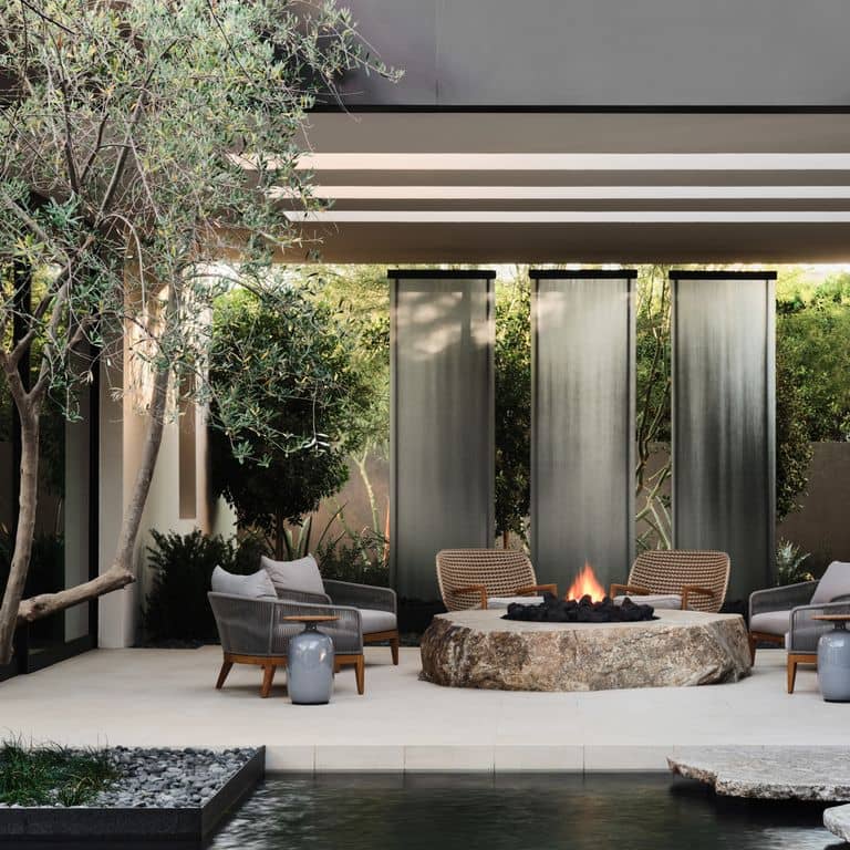 New England Fieldstone Boulders &amp; Ledgestone - Sawn Fire Feature