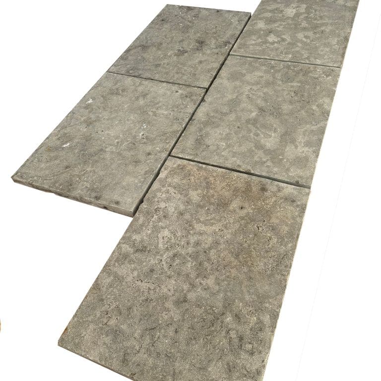 Application image for Madison Limestone - Pavers. The surface finish shown is flamed. The dominant color shown is gray.