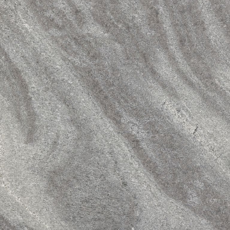 Color/Finish variation image for Mystic Mountain Live Edge Steps. The dominant color shown is gray; with purple and white secondaries. Exhibits "movement" and the color mix creates a cool feeling. Linear and streaked color patterns.