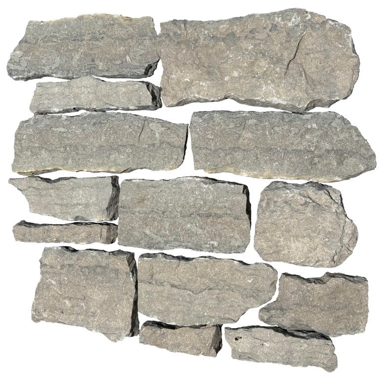Rustic Gray Limestone Veneer - Splitface