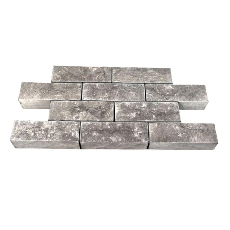 Limestone - Highland Cobblestone - Rectangle - Split Top, Sawn Sides