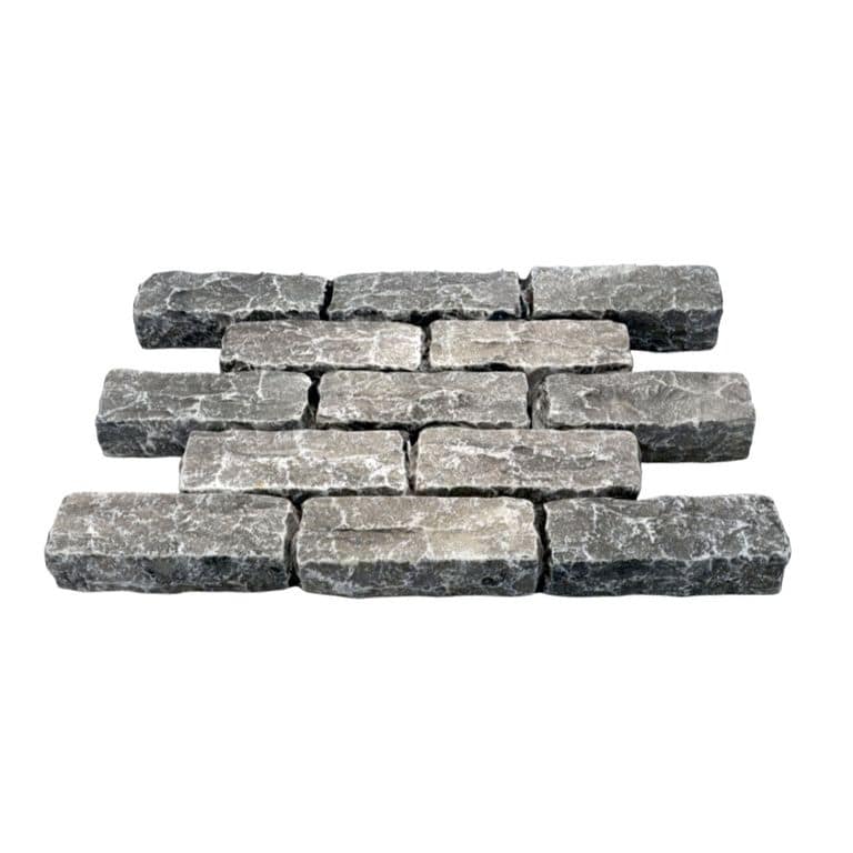 Limestone - Highland Cobblestone - Rectangle - Split +Tumbled Top, Split +Tumbled Sides