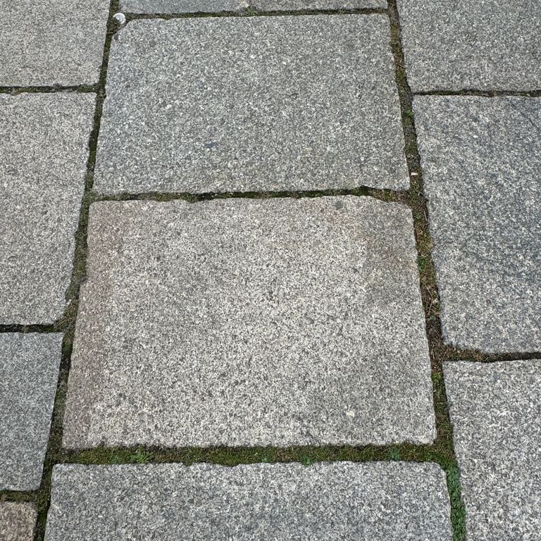 Best close-up image for Granite - Reclaimed Berlin Sidewalk Stones. The surface finish shown is . The dominant color shown is gray. The color mix creates a warm feeling.