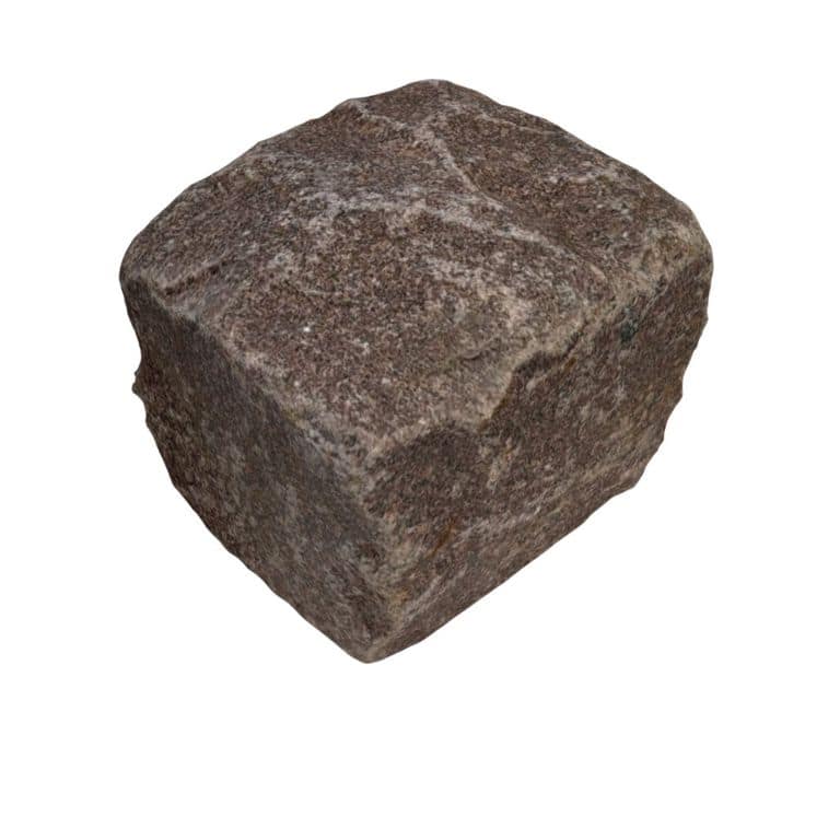 Dusty Rose Granite Cobblestone - Squares