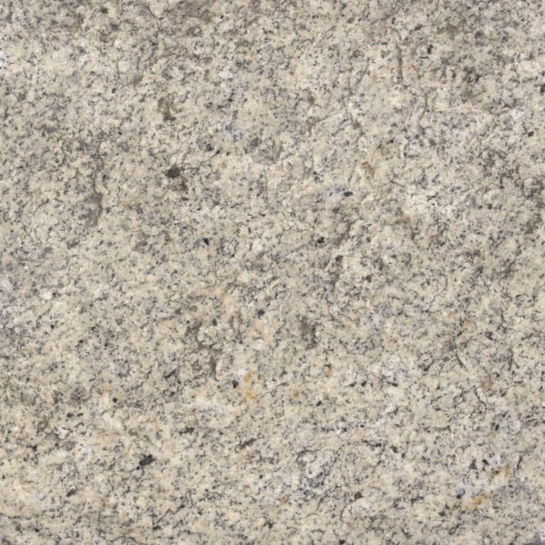 Color/Finish variation image for Granite - Reclaimed Footworn - Interior Plank Paver. Dominant colors shown are beige, gray and tan; with brown, orange/rust and cream secondaries. The color mix creates a warm feeling. Speckled, coarse speckled and cloudy color patterns.