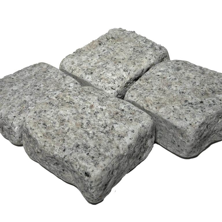 Salt &amp; Pepper Granite - Tumbled Cobblestones