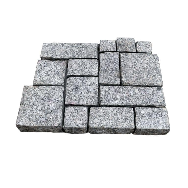 Lapa Gray Granite - Sandblasted Cobblestones
